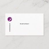 Elegante bunte Batik-Motiv-Kunst Visitenkarte (Rückseite)