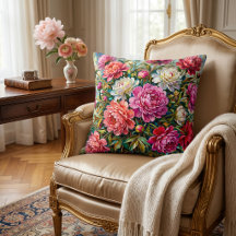 Elegante bunte bemalte Pfingstrosenblüten