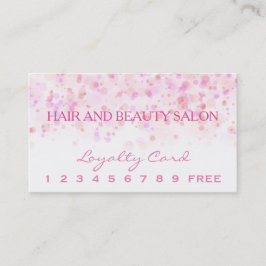 Elegante bunte Confetti-Tinten-Punkte Treuekarte