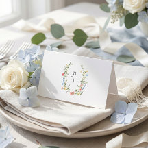 Elegante bunte Wildblumen-Hochzeit