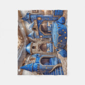 Elegante Burg Erholung Spielzimmer Luxusbett Fleecedecke (Vorderseite)