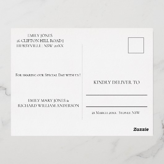 Elegante Burgund Agate Einladung Postkarte (Rückseite)