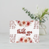 Elegante Burgund Agate Einladung Postkarte (Stehend vorne)