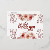 Elegante Burgund Agate Einladung Postkarte (Vorderseite/Rückseite)