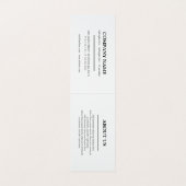 Elegante Burgund-Imitate Gold-Hang-Tag Visitenkarten (Innenseite Aufgefaltet)