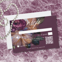 Elegante Burgunder-Klassiker Moody Floral Hochzeit