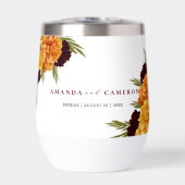 Elegante burgunderrote "MARIGOLD" Hochzeit (Vorderseite)