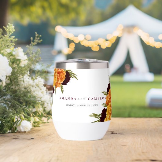 Elegante burgunderrote "MARIGOLD" Hochzeit (Hochzeit (gedreht))