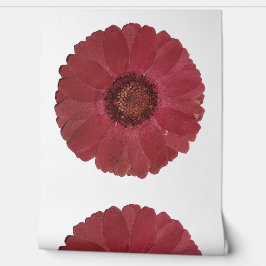 Elegante Burgundy-Blume Tapete