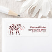 Elegante Burgundy Elephant Indian Wedding (Insitu)