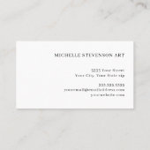 Elegante Burgundy Gold Marble Agate Abstrakt Visitenkarte (Rückseite)