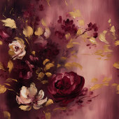 Elegante Burgundy Gold Wedding Napkins mit Rose Serviette