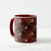Elegante Burgundy Marsala Tasse (Vorderseite Links)
