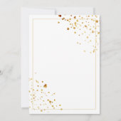 Elegante Burgundy Orange Floral Customize Bridal Einladung (Rückseite)