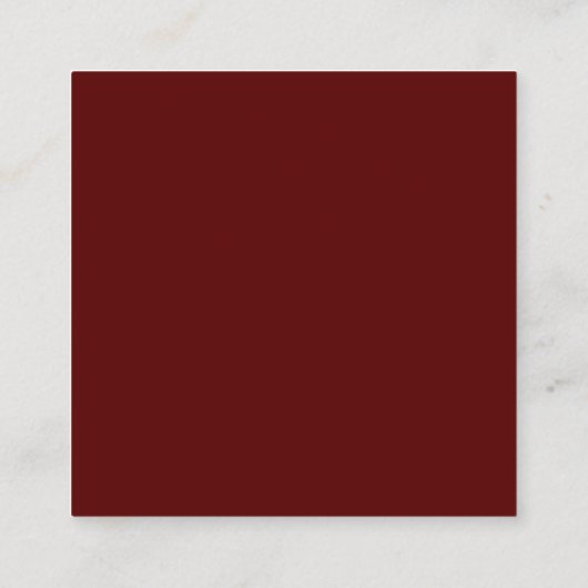 Elegante Burgundy Script Minimalistisch QR Code We Begleitkarte (Rückseite)