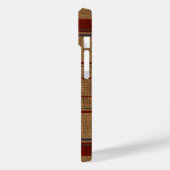 Elegante Burlap Anchor Nautical Boat Name Custom Case-Mate iPhone Hülle (Rückseite / Links)