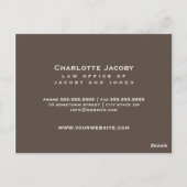 Elegante Business Advertising Damask Postkarte (Rückseite)