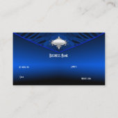 Elegante Business Card Art Deco Visitenkarte (Rückseite)