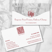 Elegante Business Card Life Coach Services Company