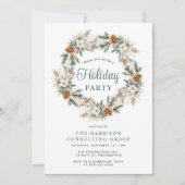 Elegante Business Corporate Weihnachtsfeier Einladung (Vorderseite)