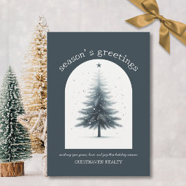 Elegante Business Corporate Weihnachtskarte Feiertagskarte