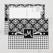 Elegante Business-Frauen Art-Déco Damaskus Chic Postkarte (Vorne/Hinten)