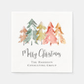 Elegante Business Frohe Weihnachtsfeier Serviette (Vorderseite)