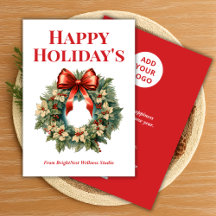 Elegante Business Holiday Card mit Firmenname