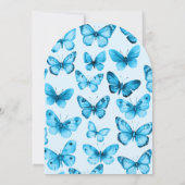 Elegante Butterflies Brautparty CUSTOM Arch Einladung (Rückseite)