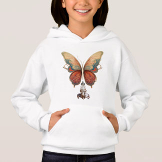 Elegante Butterfly Artwork Hoodie für Kinder