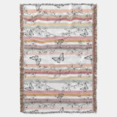 Elegante Butterfly Blossom (10) Decke (Vorderseite Vertikal)