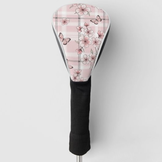 Elegante Butterfly Blossom (2) Golf Headcover (Vorderseite)