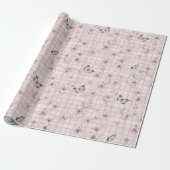 Elegante Butterfly Blossom (4) Geschenkpapier (Ungerollt)