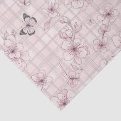 Elegante Butterfly Blossom (4) Seidenpapier (Detail)