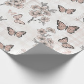 Elegante Butterfly Blossom (6) Geschenkpapier (Ecke)