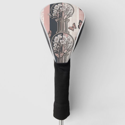 Elegante Butterfly Blossom (8) Golf Headcover (Vorderseite)