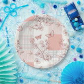 Elegante Butterfly Blossom (9) Pappteller (Party)