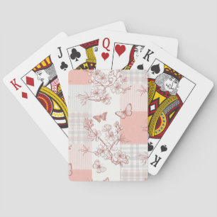 Elegante Butterfly Blossom (9) Spielkarten