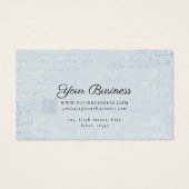 Elegante Butterfly Blue Jewelry Display Card (Rückseite)