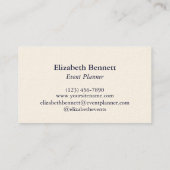 Elegante Butterfly Business Card - individuell anp Visitenkarte (Rückseite)