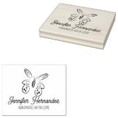 Elegante Butterfly Custom Handmade Large Gummistempel (Stempel)
