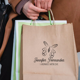 Elegante Butterfly Custom Handmade Large Gummistempel