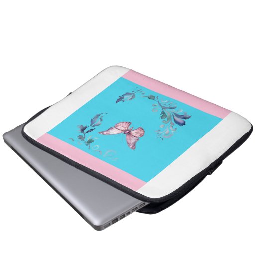 Elegante Butterfly Electronics Bag Laptopschutzhülle (Vorne Knopf)