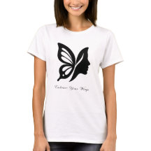 Elegante Butterfly & Face-Silhouette für Ihr W