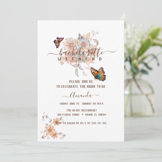 Elegante Butterfly Festival - Martha Argerich Proj Einladung (Stehend Vorderseite)