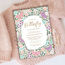 Elegante Butterfly Garden Baby Shower