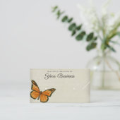 Elegante Butterfly Horizontal Juwelier Display Visitenkarte (Stehend Vorderseite)