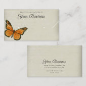 Elegante Butterfly Horizontal Juwelier Display Visitenkarte (Vorne/Hinten)