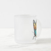 Elegante Butterfly Kontur Mattiert Glass Tasse - 1 (VorderseiteRechts)