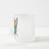 Elegante Butterfly Kontur Mattiert Glass Tasse - 1 (Vorderseite Links)